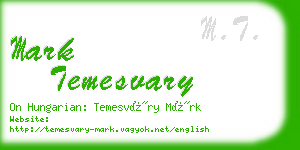mark temesvary business card